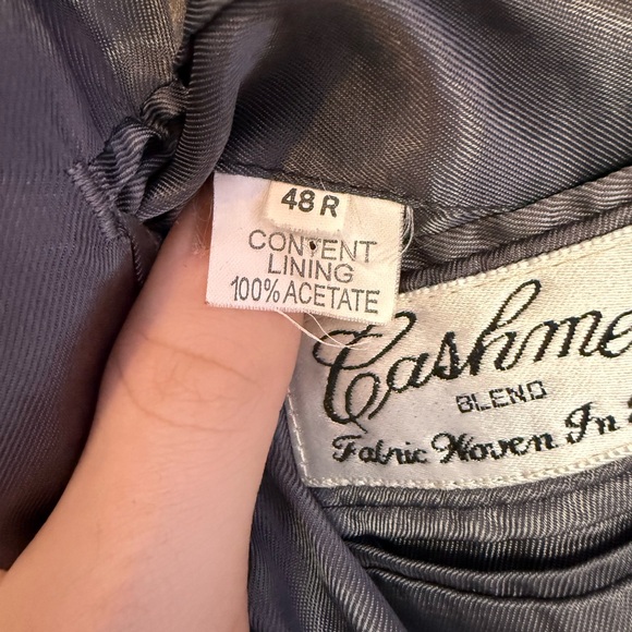 Gianfranco Ruffini Italy Cashmere Blend Blazer in Gray Size 48R - Picture 5 of 5